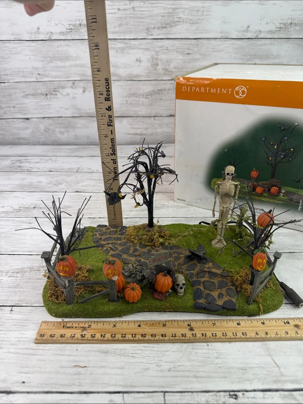 Department 56 Halloween Village Accessories Haunted Fiber Optic Backdrop 53075